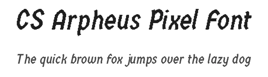CS Arpheus Pixel Font by craftsupplyco — Display Font