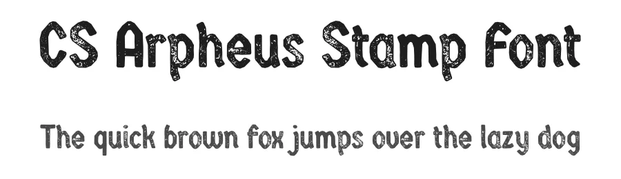 CS Arpheus Stamp Font by craftsupplyco — Display Font