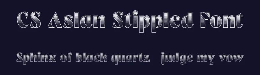 CS Aslan Stippled Font by craftsupplyco — Sans Serif Font — thumbnail 2