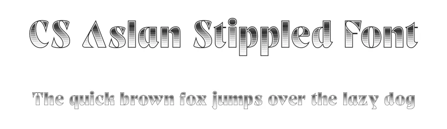 CS Aslan Stippled Font by craftsupplyco — Sans Serif Font