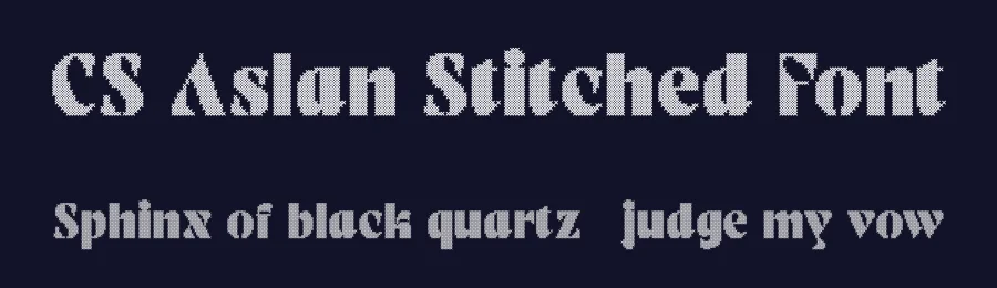 CS Aslan Stitched Font by craftsupplyco — Display Font — thumbnail 2