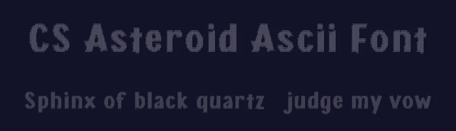CS Asteroid Ascii Font by craftsupplyco — Display Font — thumbnail 2