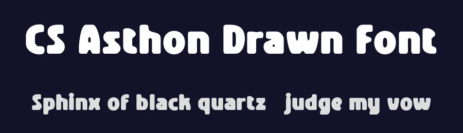 CS Asthon Drawn Font by craftsupplyco — Sans Serif Font — thumbnail 2