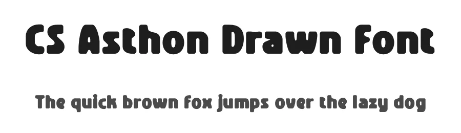 CS Asthon Drawn Font by craftsupplyco — Sans Serif Font