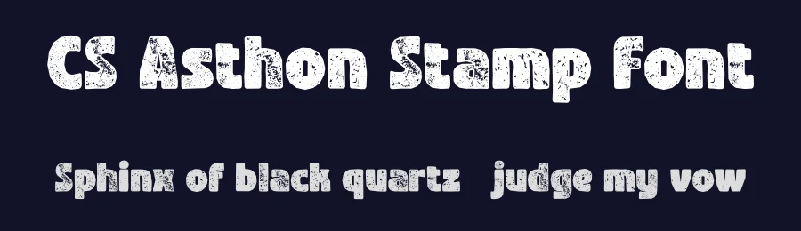 CS Asthon Stamp Font by craftsupplyco — Display Font — thumbnail 2