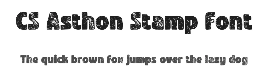 CS Asthon Stamp Font by craftsupplyco — Display Font