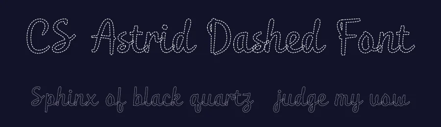 CS Astrid Dashed Font by craftsupplyco — Script Handwritten Font — thumbnail 2