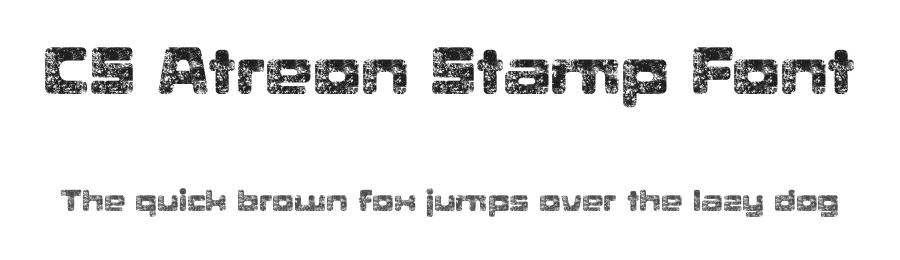CS Atreon Stamp Font by craftsupplyco — Display Font