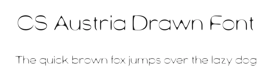 CS Austria Drawn Font by craftsupplyco — Sans Serif Font