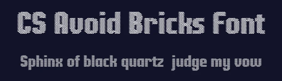 CS Avoid Bricks Font by craftsupplyco — Display Font — thumbnail 2