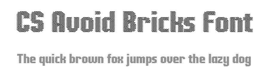 CS Avoid Bricks Font by craftsupplyco — Display Font