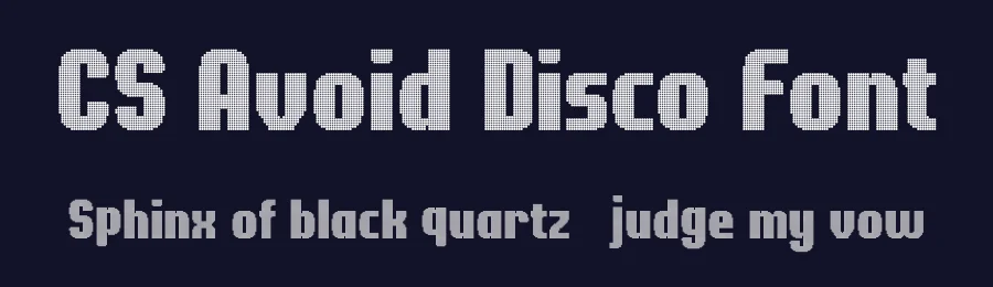 CS Avoid Disco Font by craftsupplyco — Display Font — thumbnail 2