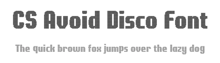 CS Avoid Disco Font by craftsupplyco — Display Font
