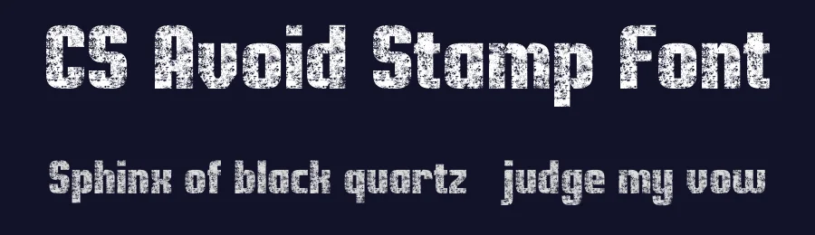 CS Avoid Stamp Font by craftsupplyco — Sans Serif Font — thumbnail 2
