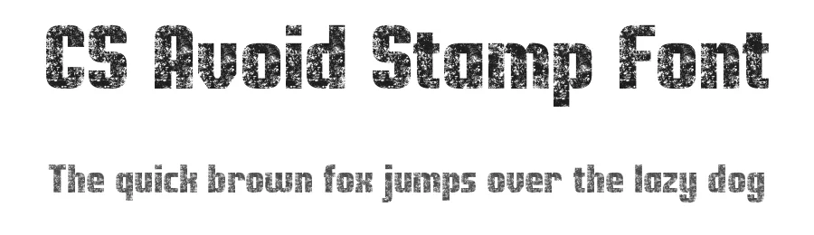 CS Avoid Stamp Font by craftsupplyco — Sans Serif Font