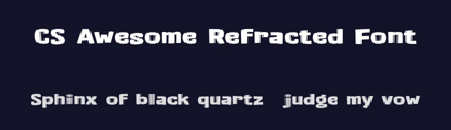 CS Awesome Refracted Font by craftsupplyco — Display Font — thumbnail 2