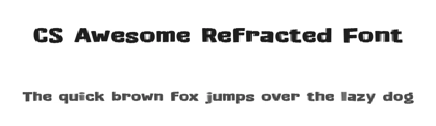 CS Awesome Refracted Font by craftsupplyco — Display Font