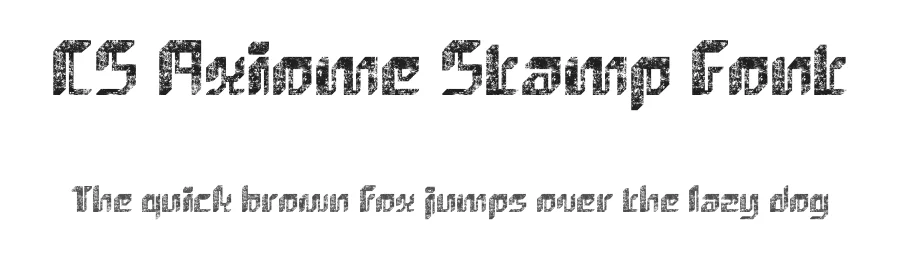 CS Axiome Stamp Font by craftsupplyco — Display Font