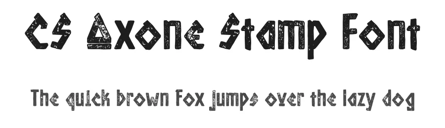 CS Axone Stamp Font by craftsupplyco — Display Font
