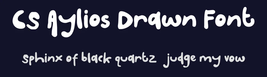 CS Aylios Drawn Font by craftsupplyco — Display Font — thumbnail 2