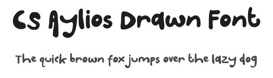 CS Aylios Drawn Font by craftsupplyco — Display Font
