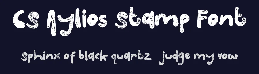 CS Aylios Stamp Font by craftsupplyco — Display Font — thumbnail 2