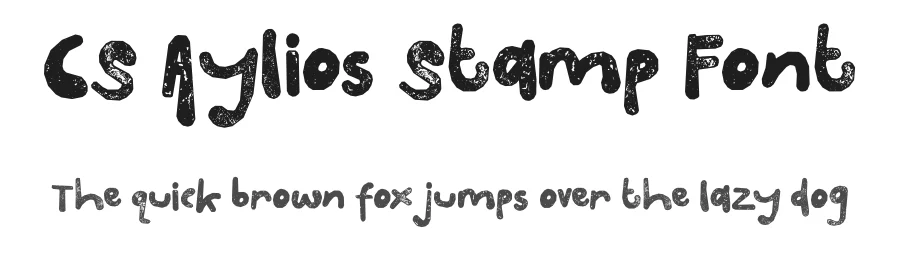CS Aylios Stamp Font by craftsupplyco — Display Font