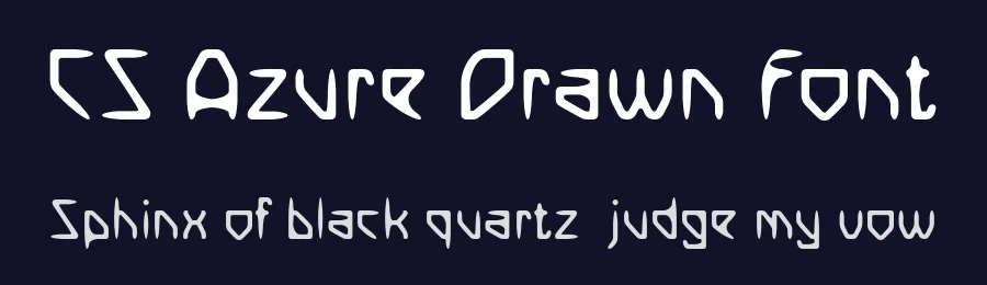 CS Azure Drawn Font by craftsupplyco — Display Font — thumbnail 2
