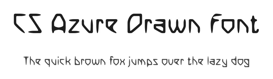 CS Azure Drawn Font by craftsupplyco — Display Font