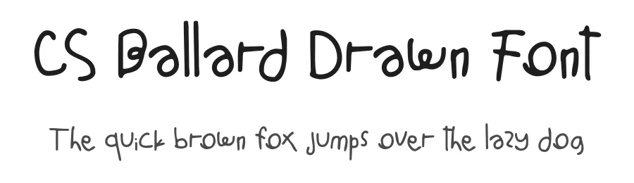 CS Ballard Drawn Font by craftsupplyco — Script Handwritten Font
