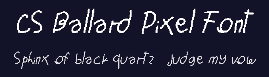 CS Ballard Pixel Font by craftsupplyco — Script Handwritten Font — thumbnail 2