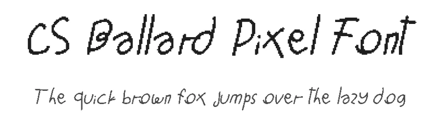 CS Ballard Pixel Font by craftsupplyco — Script Handwritten Font