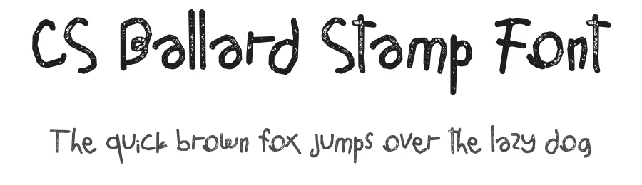CS Ballard Stamp Font by craftsupplyco — Script Handwritten Font