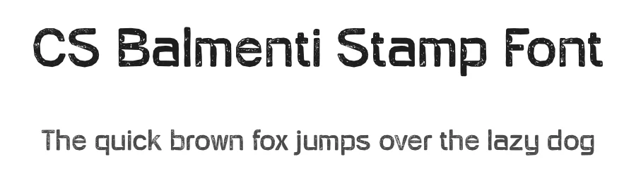 CS Balmenti Stamp Font by craftsupplyco — Sans Serif Font