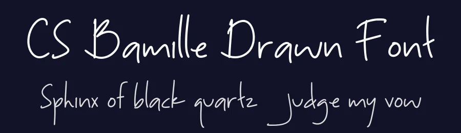CS Bamille Drawn Font by craftsupplyco — Script Handwritten Font — thumbnail 2