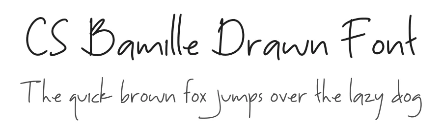 CS Bamille Drawn Font by craftsupplyco — Script Handwritten Font