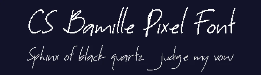 CS Bamille Pixel Font by craftsupplyco — Display Font — thumbnail 2