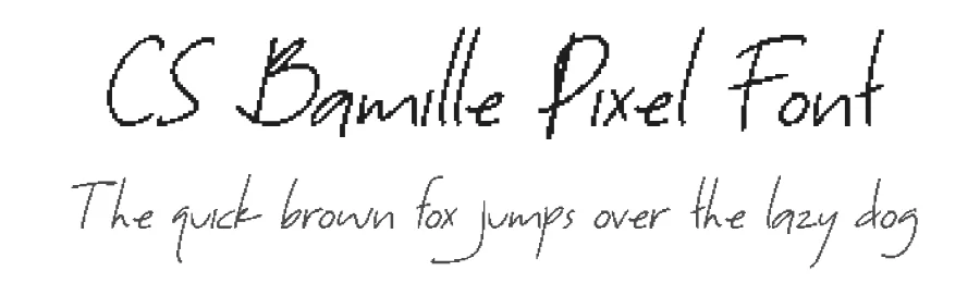 CS Bamille Pixel Font by craftsupplyco — Display Font