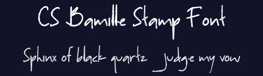 CS Bamille Stamp Font by craftsupplyco — Script Handwritten Font — thumbnail 2