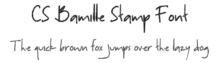 CS Bamille Stamp Font by craftsupplyco — Script Handwritten Font