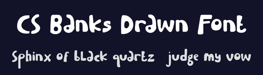 CS Banks Drawn Font by craftsupplyco — Display Font — thumbnail 2
