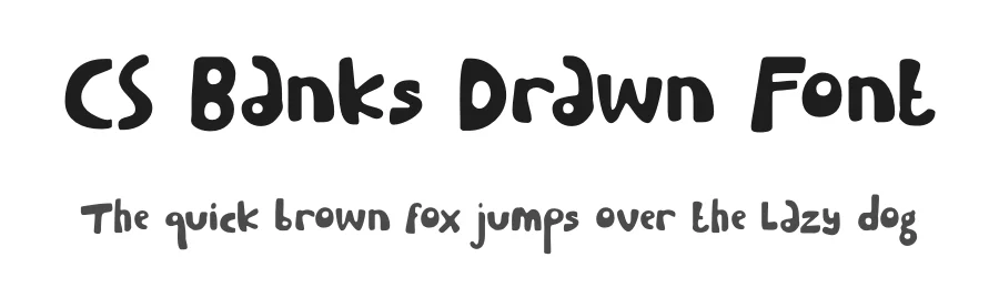 CS Banks Drawn Font by craftsupplyco — Display Font