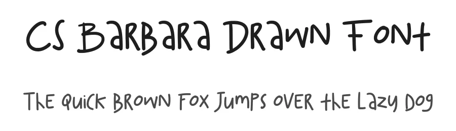 CS Barbara Drawn Font by craftsupplyco — Script Handwritten Font