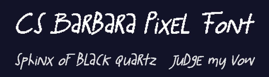 CS Barbara Pixel Font by craftsupplyco — Display Font — thumbnail 2