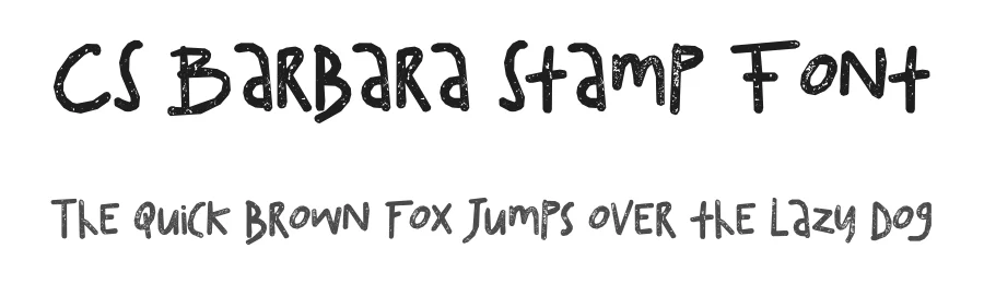 CS Barbara Stamp Font by craftsupplyco — Script Handwritten Font