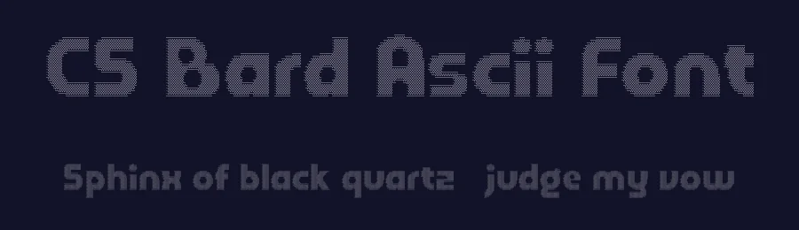 CS Bard Ascii Font by craftsupplyco — Display Font — thumbnail 2