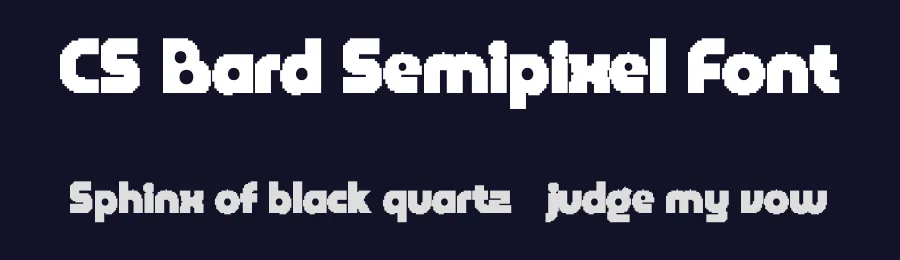 CS Bard Semipixel Font by craftsupplyco — Display Font — thumbnail 2
