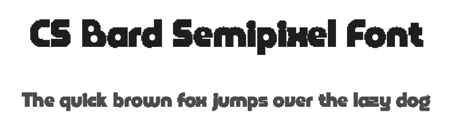 CS Bard Semipixel Font by craftsupplyco — Display Font
