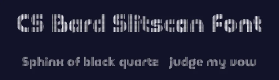 CS Bard Slitscan Font by craftsupplyco — Display Font — thumbnail 2
