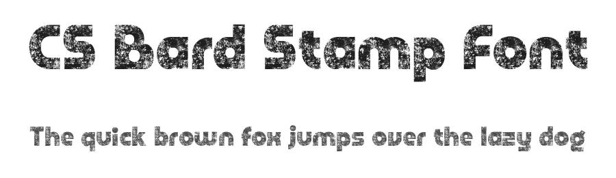 CS Bard Stamp Font by craftsupplyco — Sans Serif Font